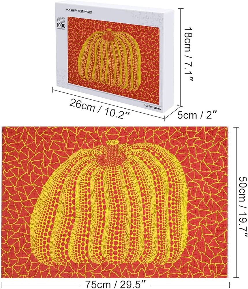 Amazon.co.jp: 草間彌生かぼちゃ 草間彌生 抽象画 500/1000ピースの