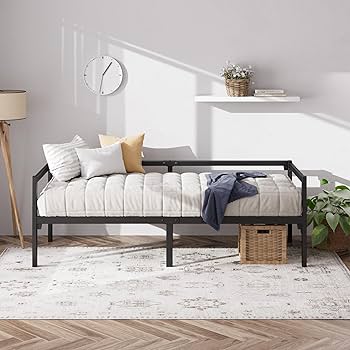 Amazon｜ZINUS Daybed デイベッドフレーム シングル ブラック シンプル