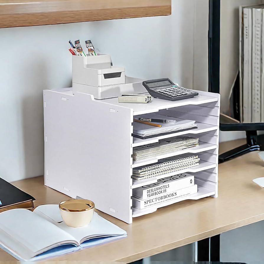 Amazon.co.jp: a3レターケース 書類トレーa3 書類ラック 木製 高さ変更