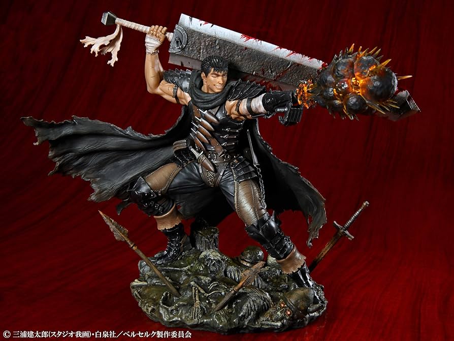 Amazon.com: Medicos Berserk: Guts (Black Swordsman) 1:7 Scale PVC