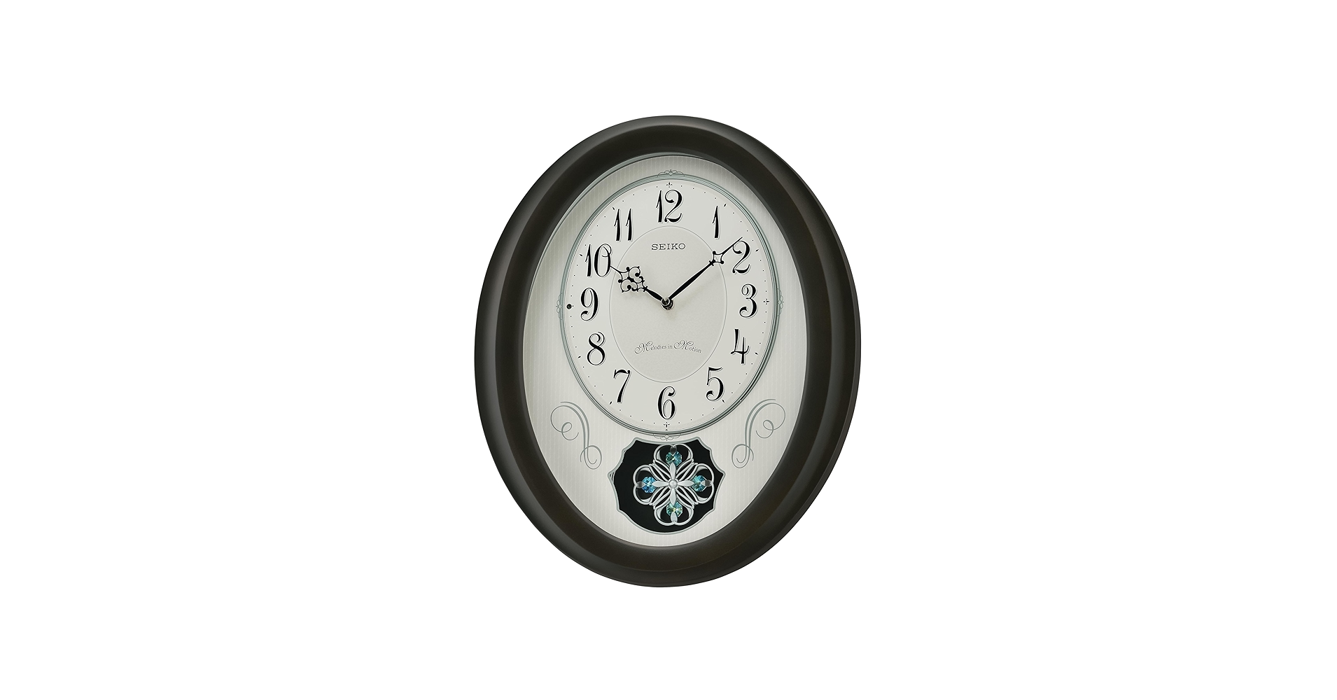Amazon.com: Seiko QXM606NLH 18 Melodies in Motion Clover Pendulum