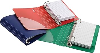 Amazon.co.jp: Oxford インデックスカードバインダー 仕切り付き 3