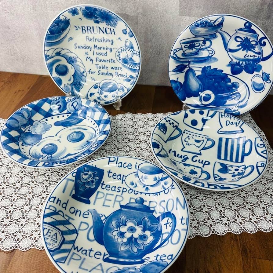 Amazon | FORTUNE WORLD 皿5枚セット カレー パスタ 絵違い | ノー