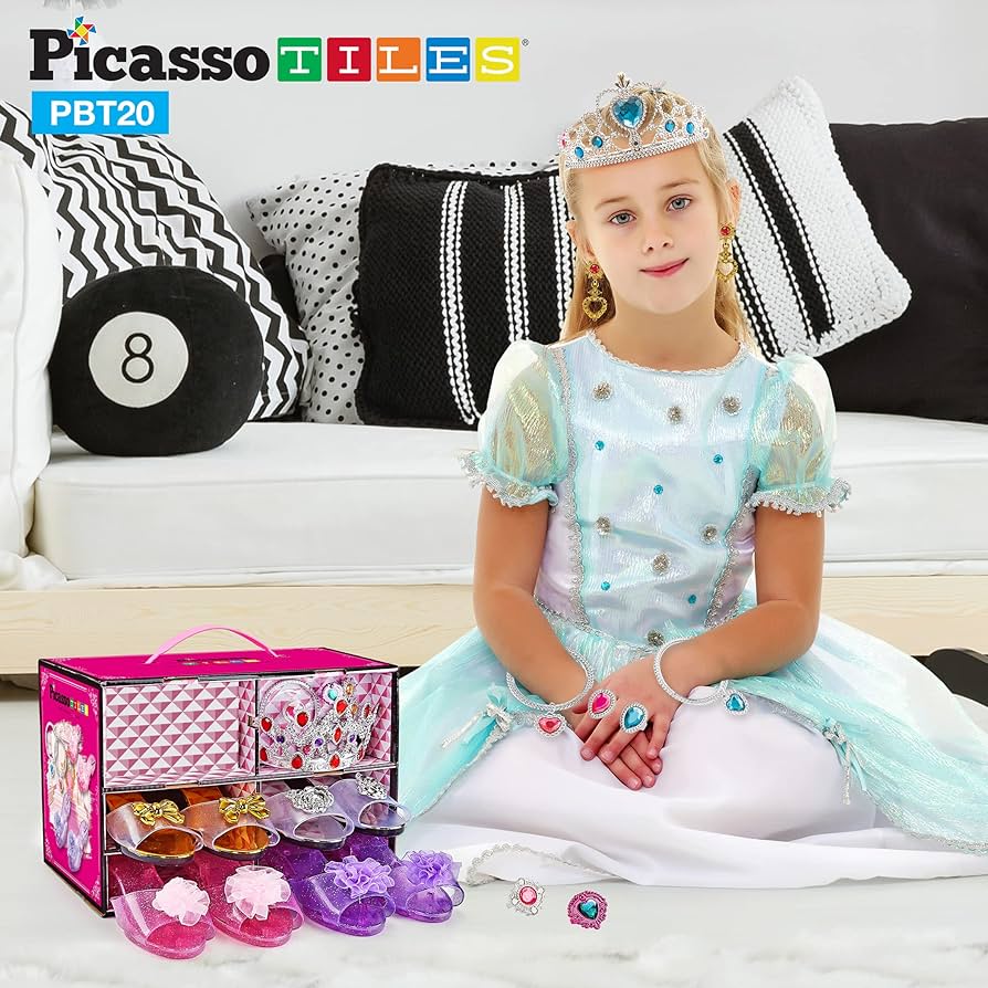 Amazon.com: PicassoTiles Kids Fairytale Royal Princess Dress Up