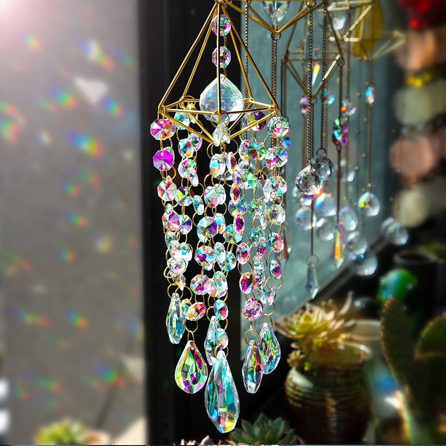 Amazon.co.jp: HDCRYSTALGIFTS クリスタルサンキャッチャー 窓吊り下げ