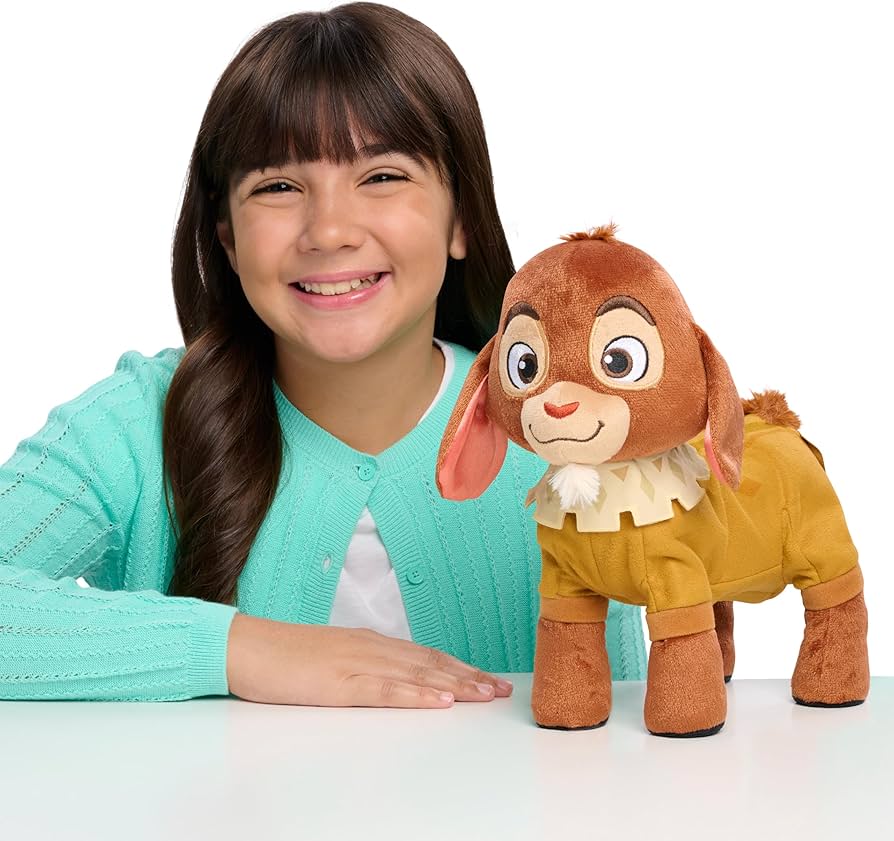 Amazon.com: Disney Wish Walk 'n Talk Valentino Plush Fainting Goat