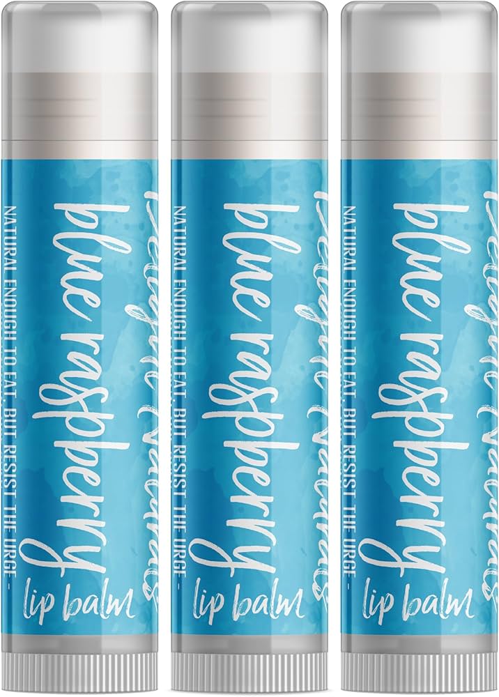 Amazon.com : Delight Naturals Blue Raspberry Lip Balm - Set of