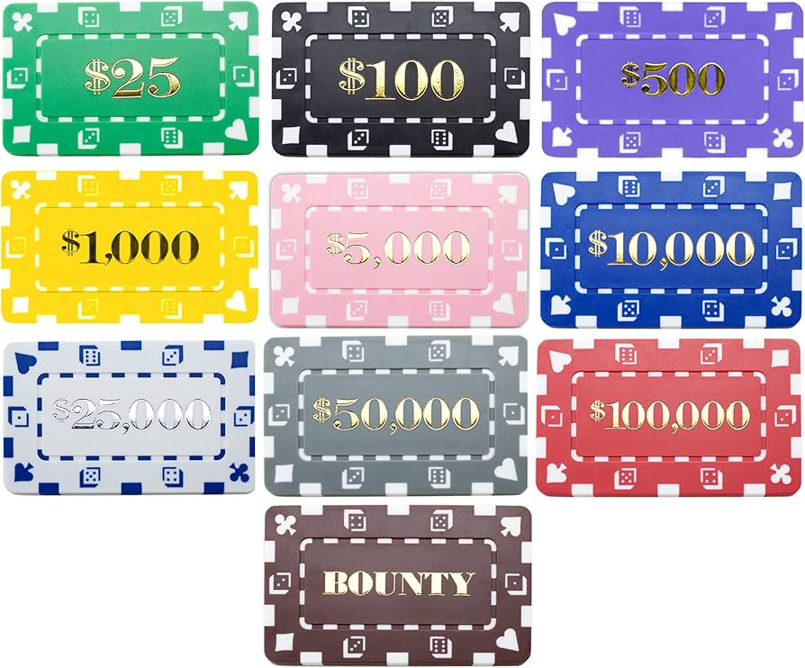 Amazon | ポーカーチッププラーク25個セット - タイプをお選びください