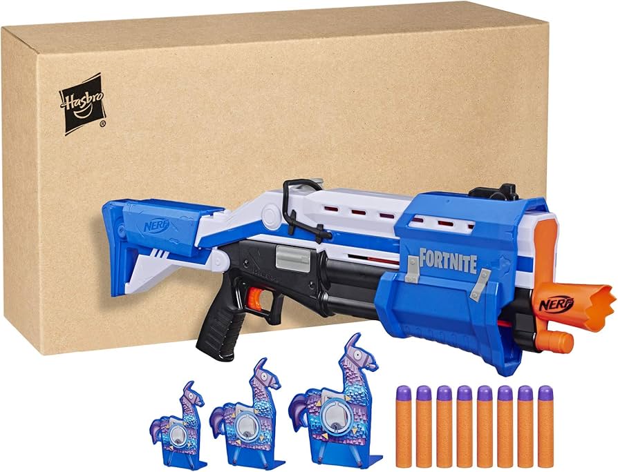 Amazon.com: Nerf Fortnite TS-R Blaster & Llama Targets - Pump