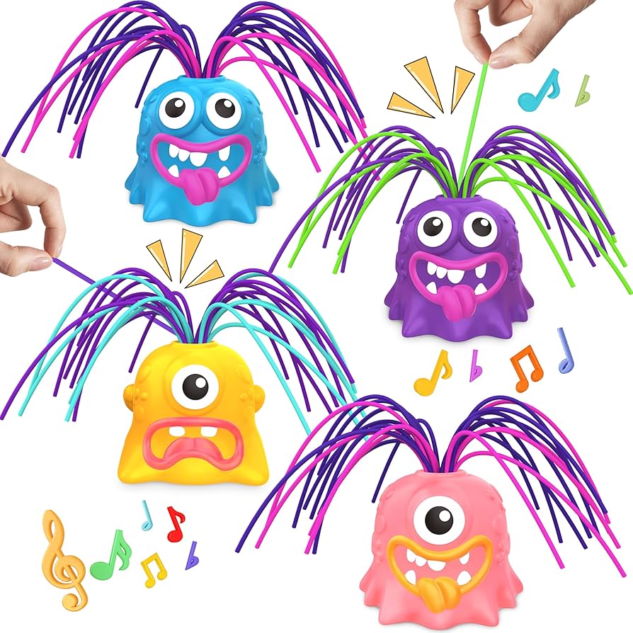 Amazon.com: 4PCS Fun Hair Pulling Fidget Scream Monster Toys