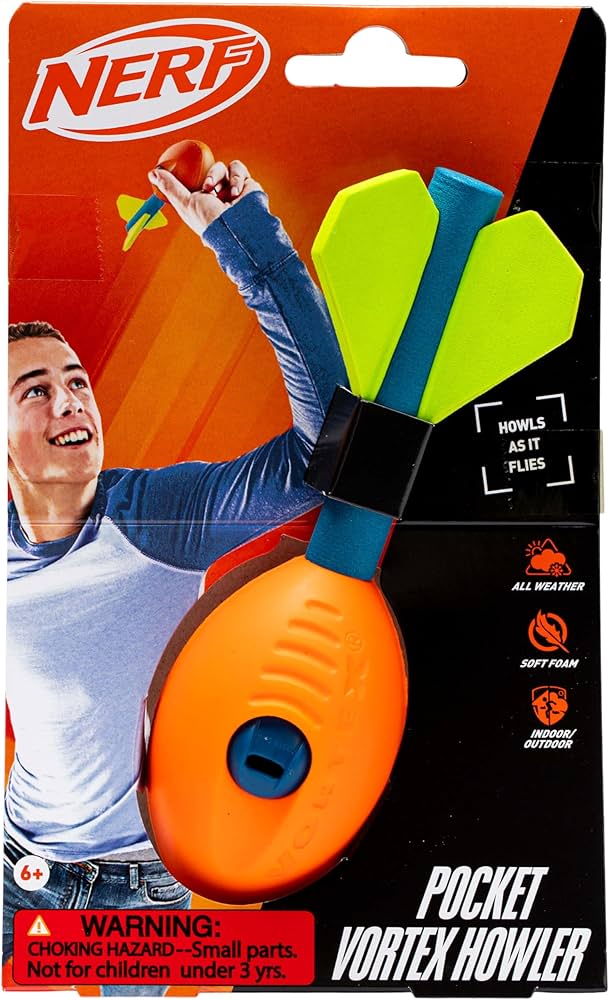 Amazon.com: Nerf Vortex Aero Howler Mini Foam Ball for Long