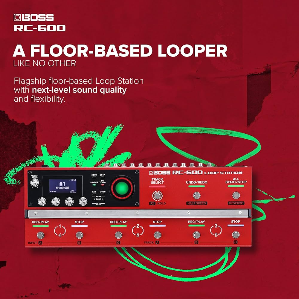 BOSS RC-600 Loop Station | Flagship Floor-Based Looper with Next