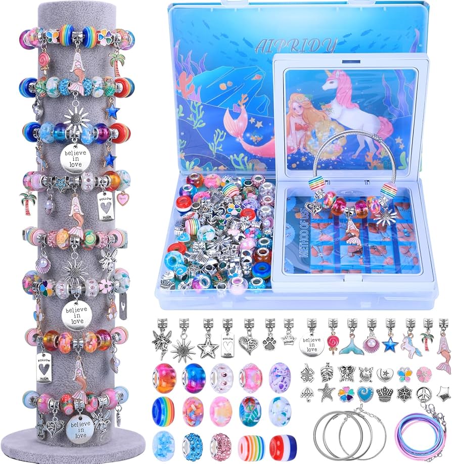 Amazon.com: AIPRIDY Charm Bracelet Making Kit,Unicorn Mermaid