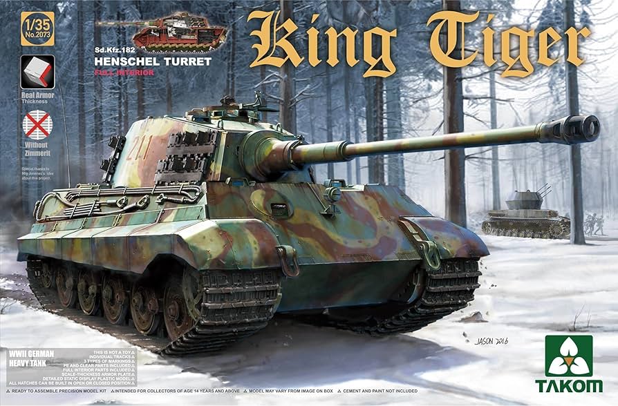 Amazon.co.jp: TAKOM 1/35 第二次世界大戦 ドイツ軍 重戦車Sd.Kfz.182