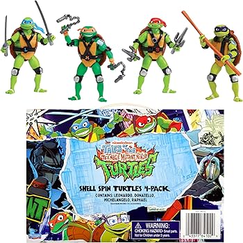 Amazon.com: Teenage Mutant Ninja Turtles Shell Spin Bundle 4-Pack