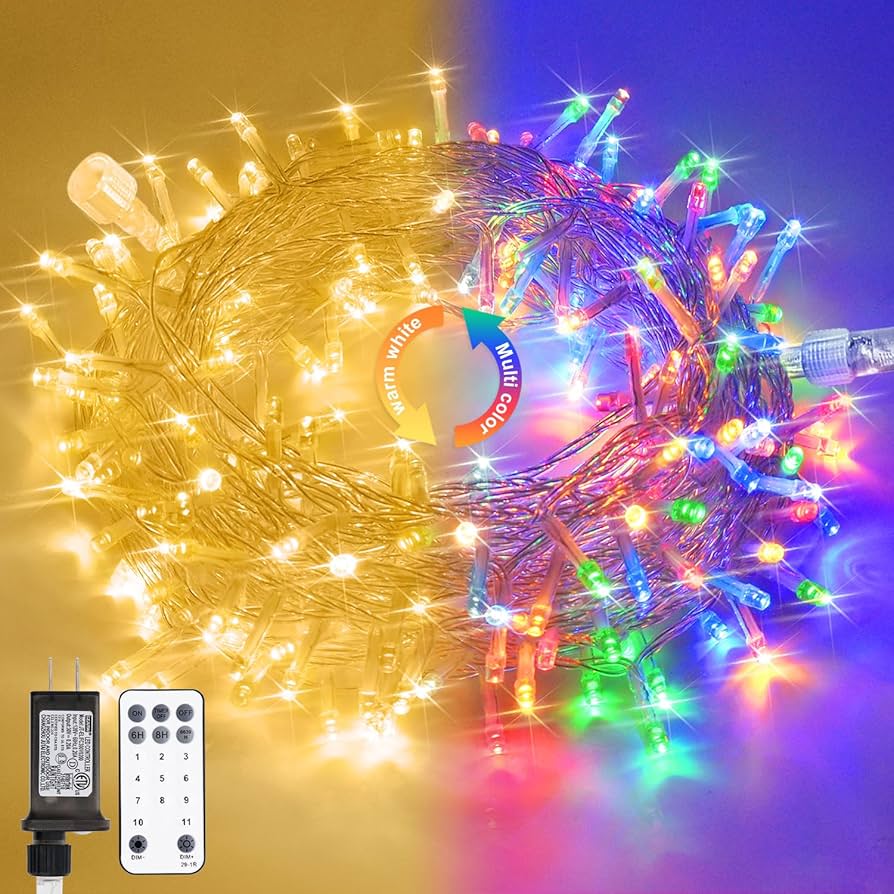 Amazon.com : JMEXSUSS 33ft 100 LED Color Changing String Lights