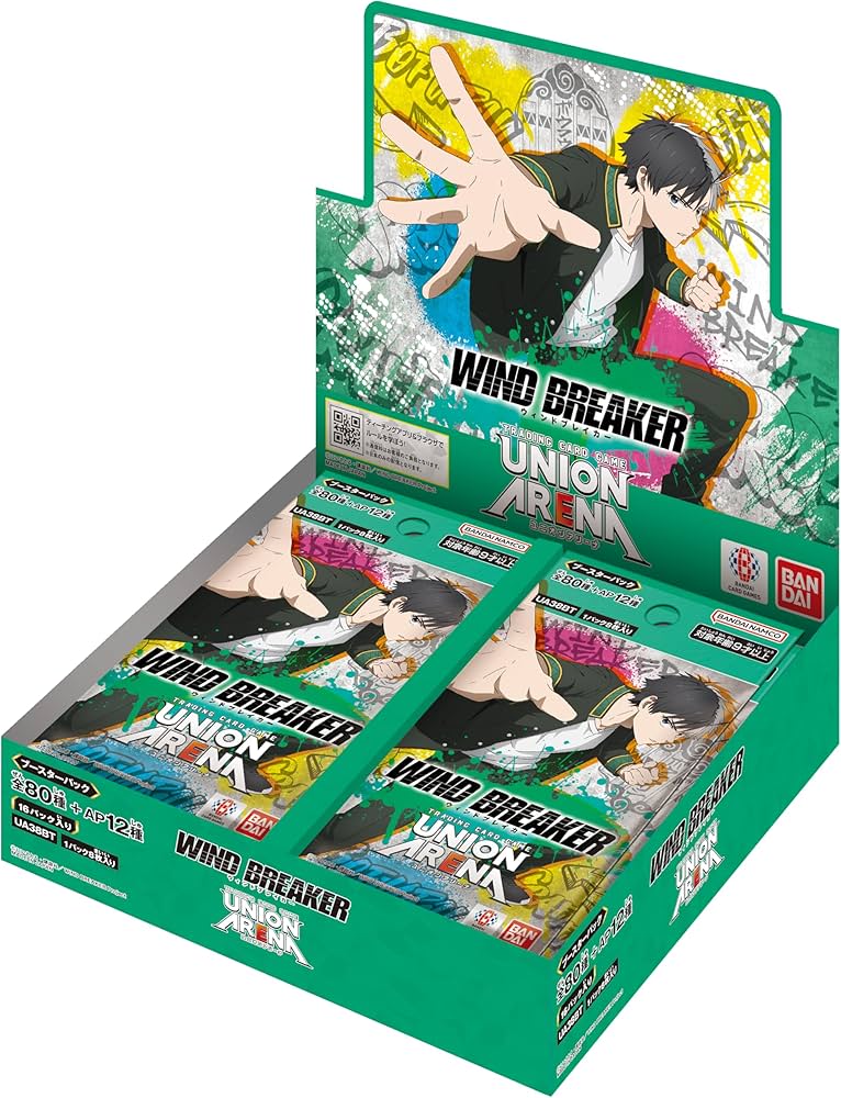 Amazon.com: BANDAI Union Arena Booster Pack, Wind Breaker [UA38BT