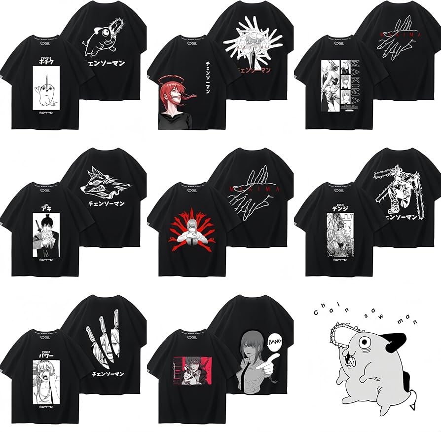 Amazon.co.jp: VKLGGOPL チェンソーマン Tシャツ 半袖 パワー レゼ