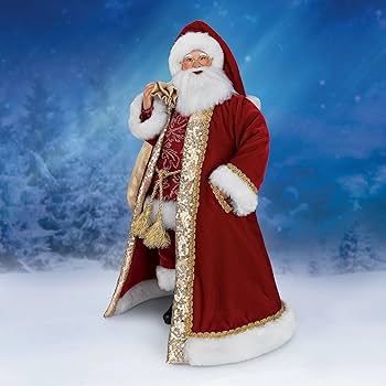 Amazon.com: The Ashton-Drake Galleries A Visit from St. Nick Santa