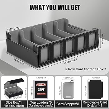 Amazon.com: Kabinka Trading Card Storage Box with Commander
