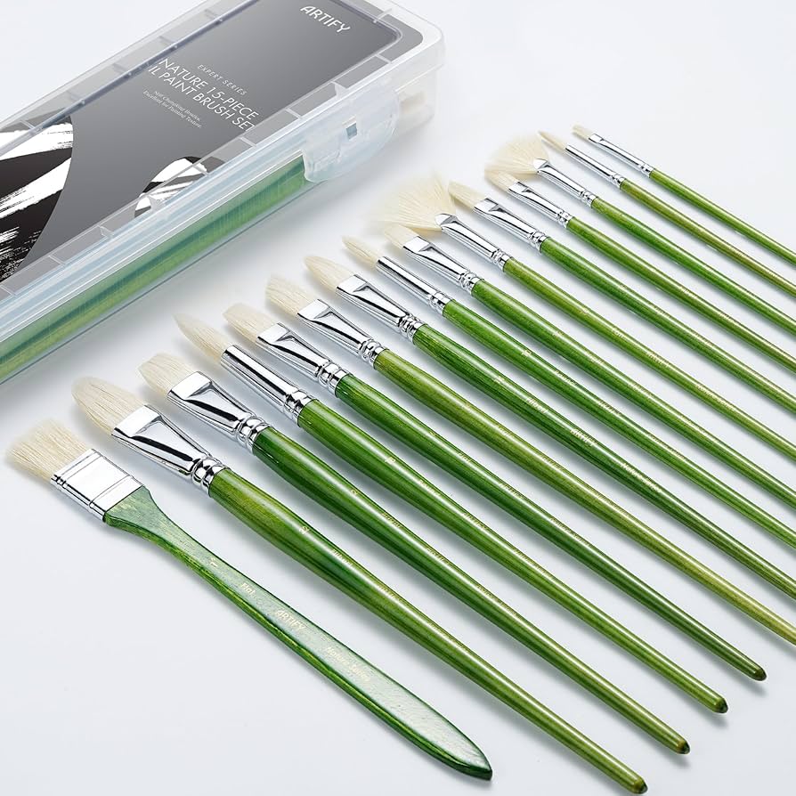 Amazon.co.jp: ARTIFY 油絵筆セット アクリル絵具用筆 15本セット