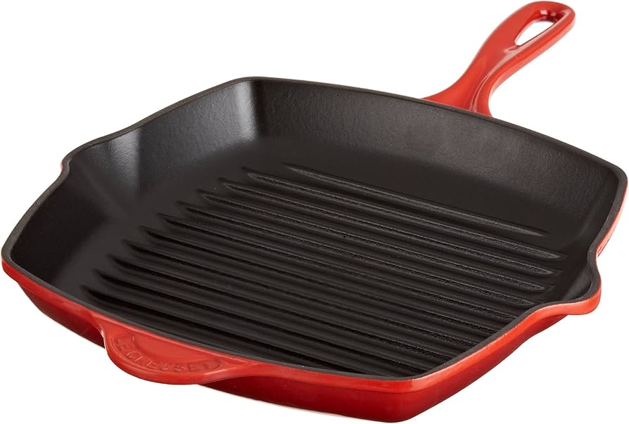 Amazon｜ルクルーゼ スクエアグリル 26cm チェリーレッド 20121-26-06