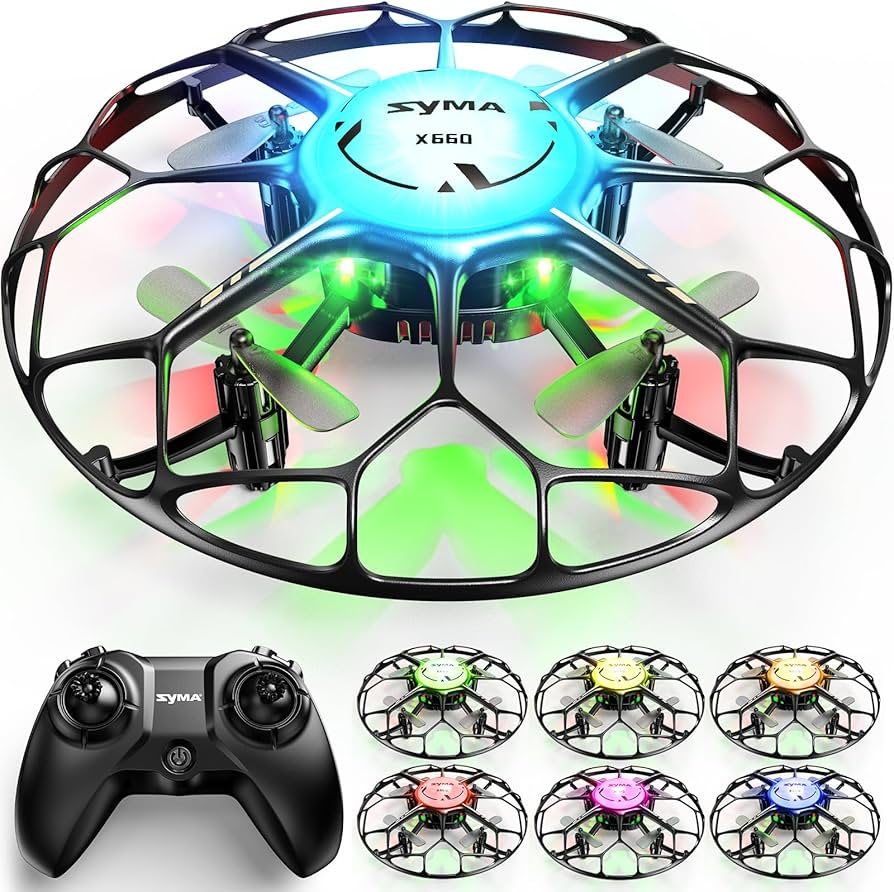 Amazon.com: SYMA Drone for Kids with 6-Color LED Light, X660 Mini