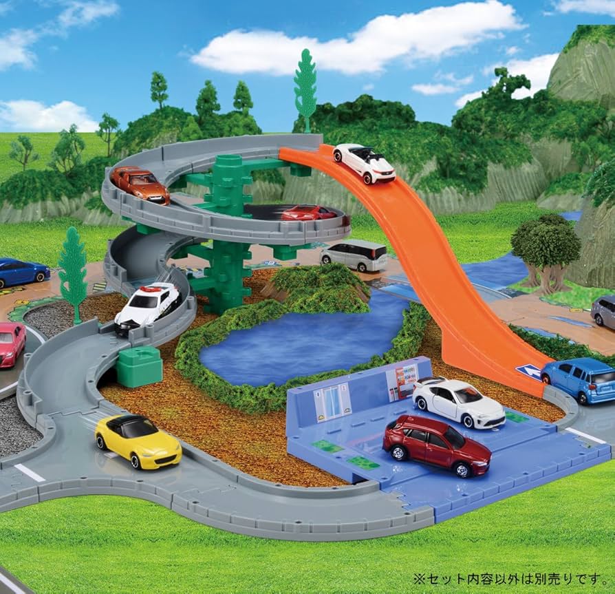 Amazon | トミカ くみたてかんたん! くるくる峠どうろセット
