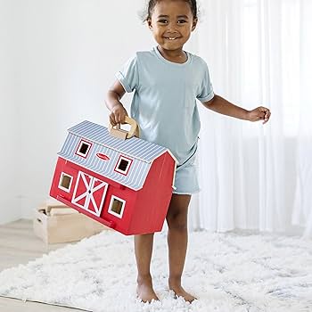 Melissa & Doug Ahşap Taşınabilir Çiftlik : Amazon.com.tr: Oyuncak
