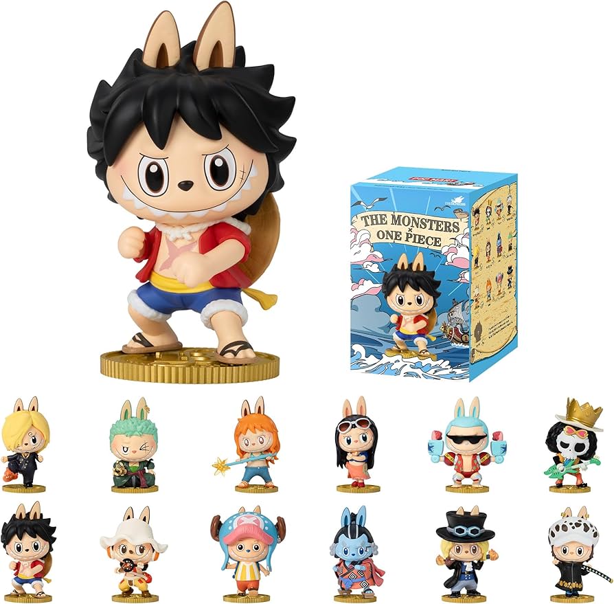 POP MART The Monsters × One Piece Series Figures Blind Box Figures