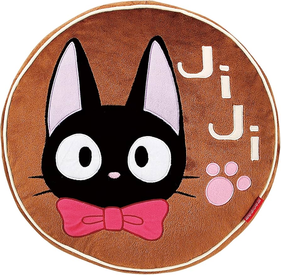 Amazon.co.jp: 丸眞 クッション ジブリ 魔女の宅急便 ジジ チョコ