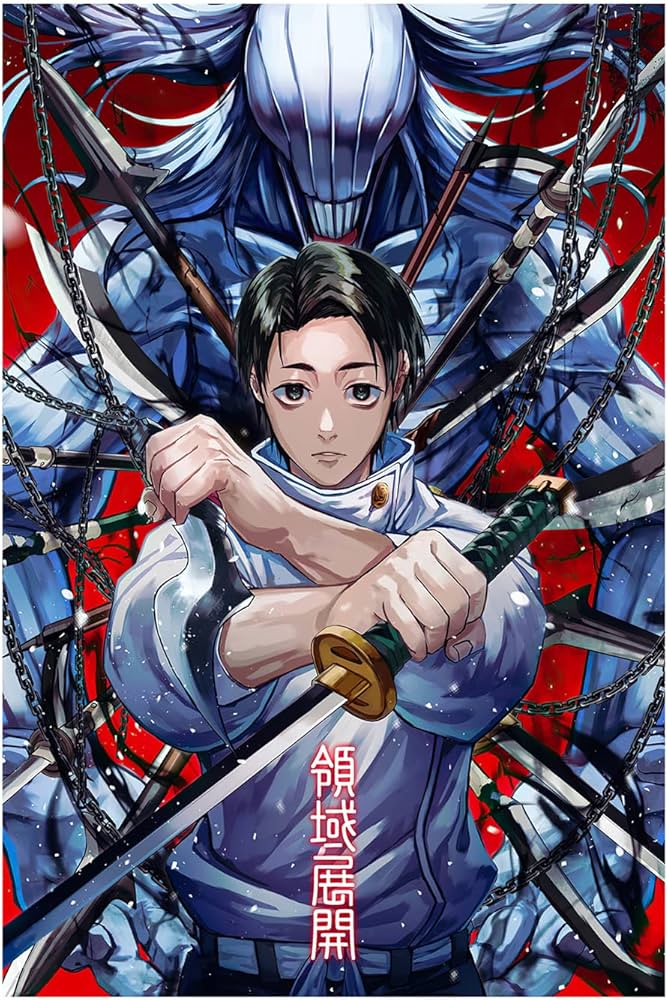 Amazon.co.jp: 乙骨ゆうた 呪術廻戦 ポスター 日本 アニメ キャンバス
