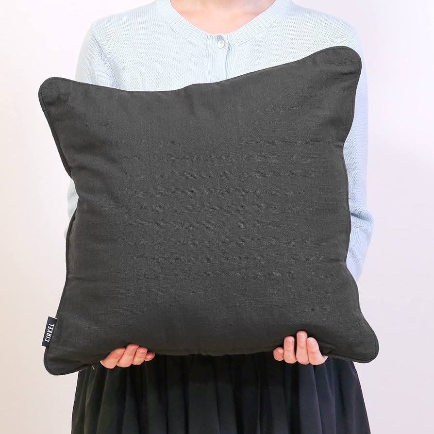 Amazon.co.jp: 不二貿易 クッションカバー 45×45 グレー 綿100％ 無地