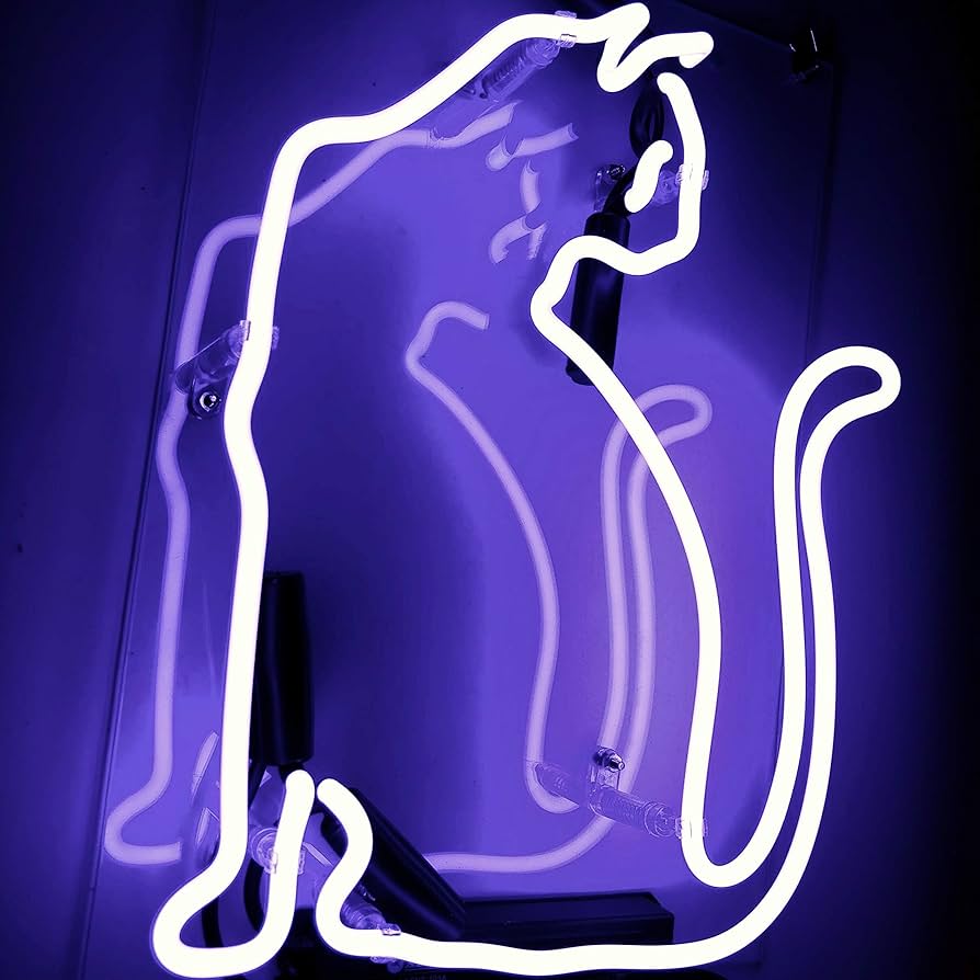Amazon.co.jp: 猫 ネオンサイン ライト CAT NEON SIGN ビール バー