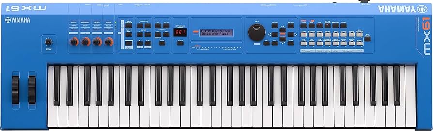 Amazon | ヤマハ 音楽制作シンセサイザー MX61 ブルー