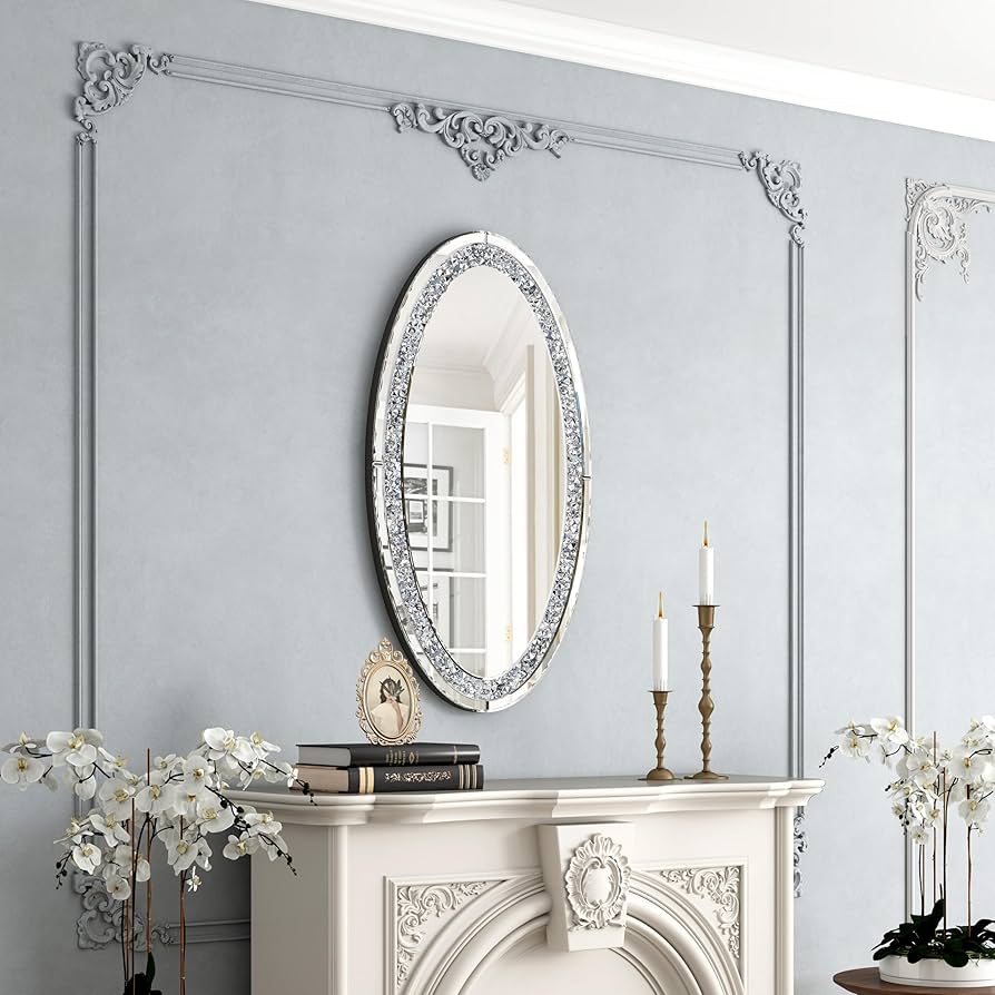 Amazon.com: SHYFOY Oval Wall Mirror 36