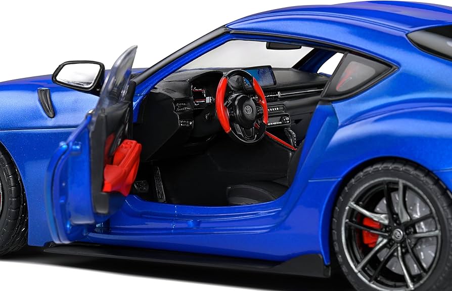 Amazon.com: SOLIDO 1:18 Toyota GR Supra Blue 2021 : Toys & Games