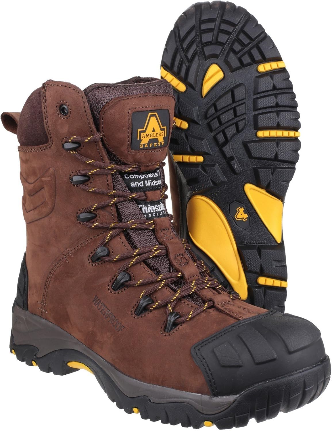 Amazon | Amblers Safety メンズ AS995 ピラー 防水 ハイレッグ レース