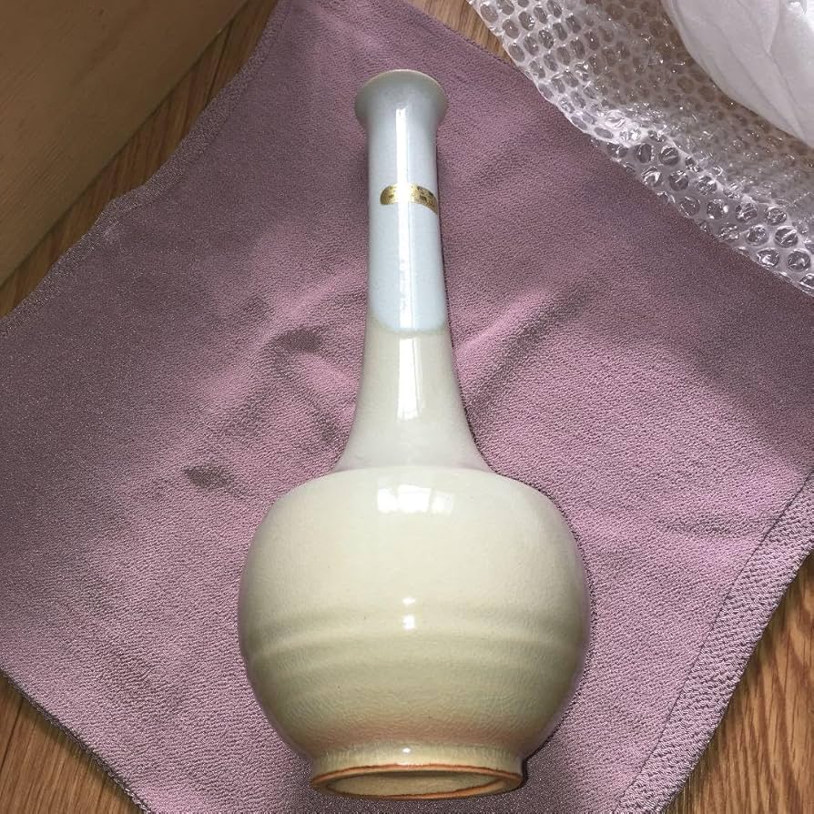 Amazon.co.jp: 0237 萩焼 花入 窯元 天鵬山 花瓶 花器 フラワーベース
