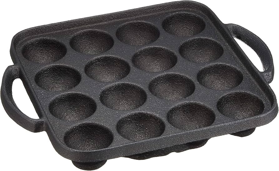 Amazon.co.jp : 池永鉄工 たこ焼き器 16穴 IH対応 日本製 鉄鋳物