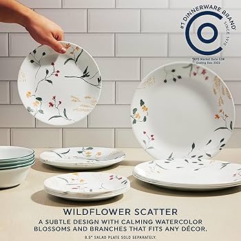 Amazon.com | Corelle Vitrelle 18 Piece Glass Dinnerware Sets