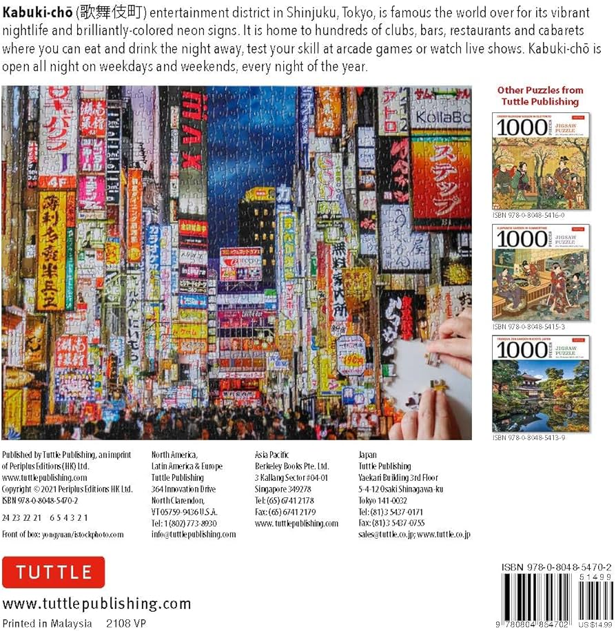 Amazon.com: Tokyo by Night - 1000 Piece Jigsaw Puzzle: Tokyo's