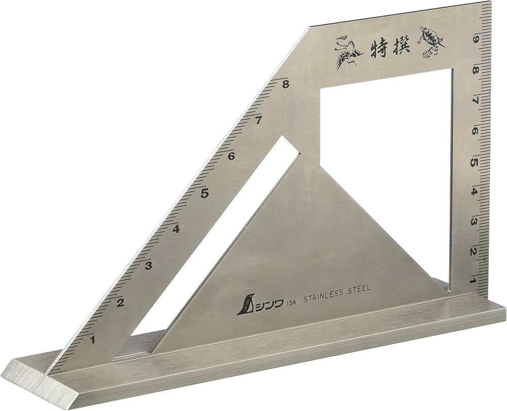 Amazon.co.jp: シンワ測定(Shinwa Sokutei) 止型スコヤ 広巾台付き 台