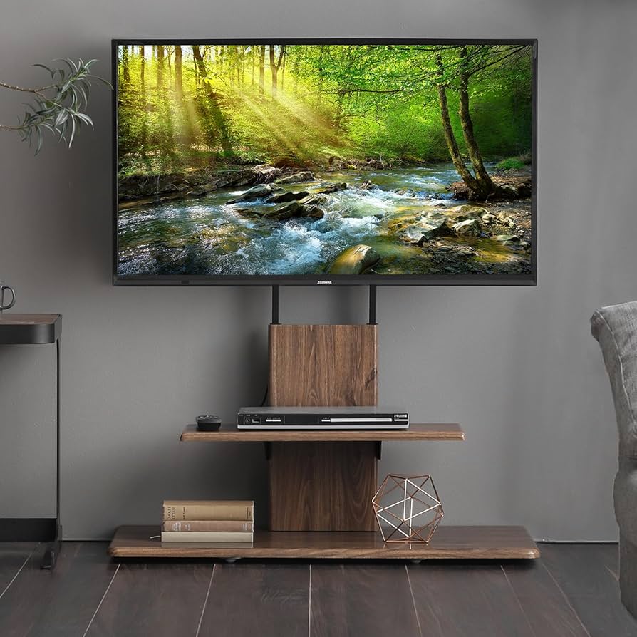 Amazon.co.jp: モダンデコ テレビスタンド ハイタイプ ウッド 壁寄せ
