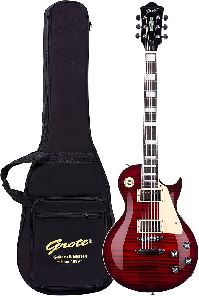Amazon.com: Grote Electric Guitar Solid Body LPYS-006 Maple Neck