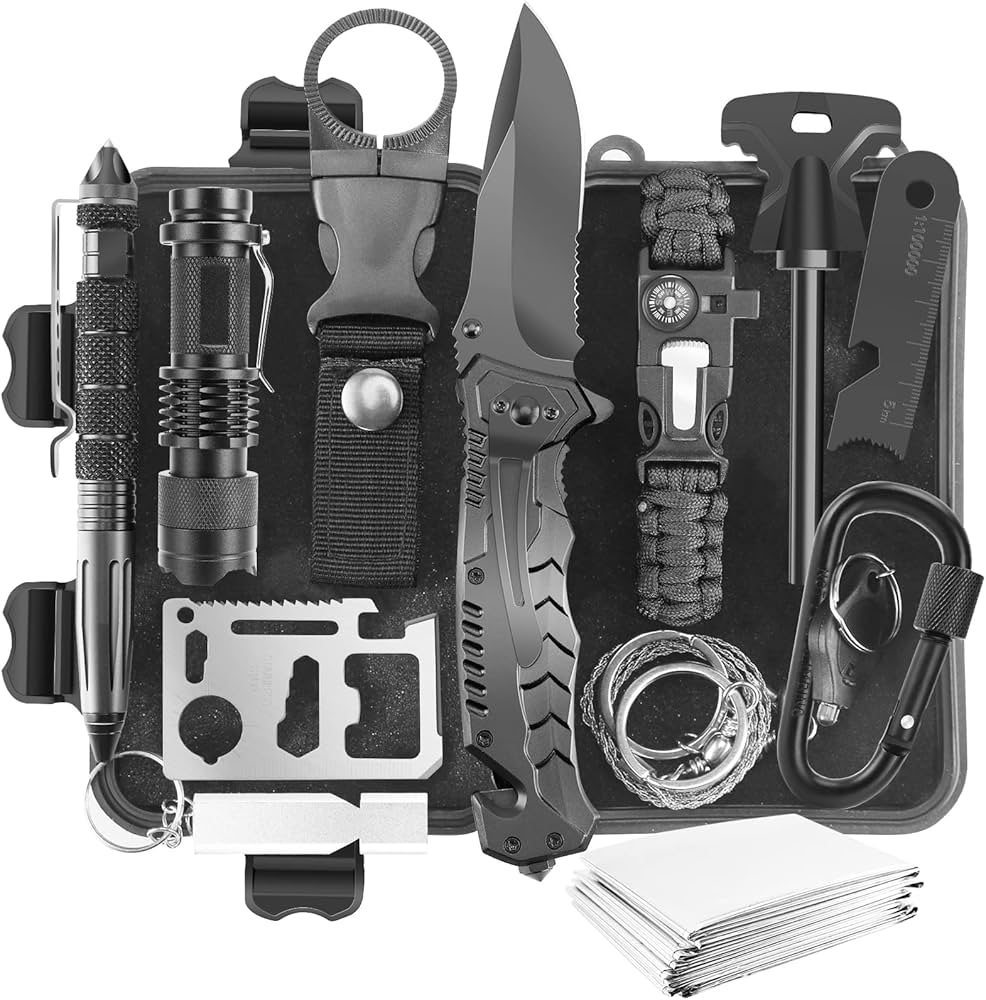 Amazon.com: JINAGER Survival Gear Kits Outdoor Survival Gear Tool