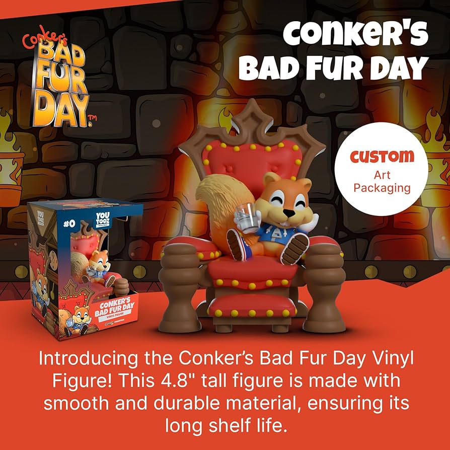 Amazon.co.jp: Youtooz Conker's Bad Fur Day 4.8インチ ビニール