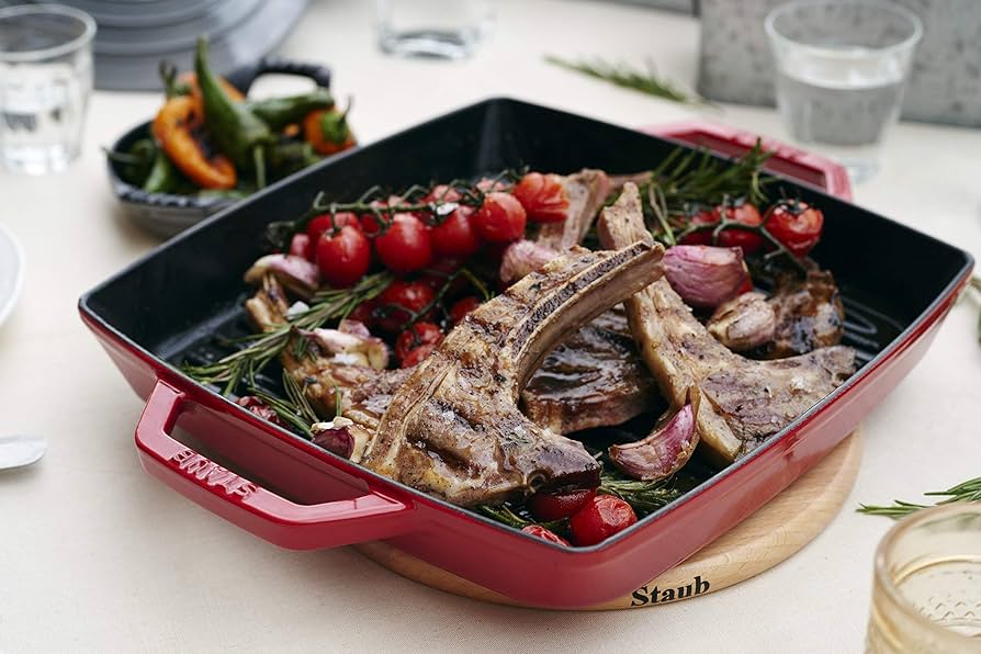 Amazon｜staub ストウブ 「 ピュアグリル スクエア チェリー 23cm