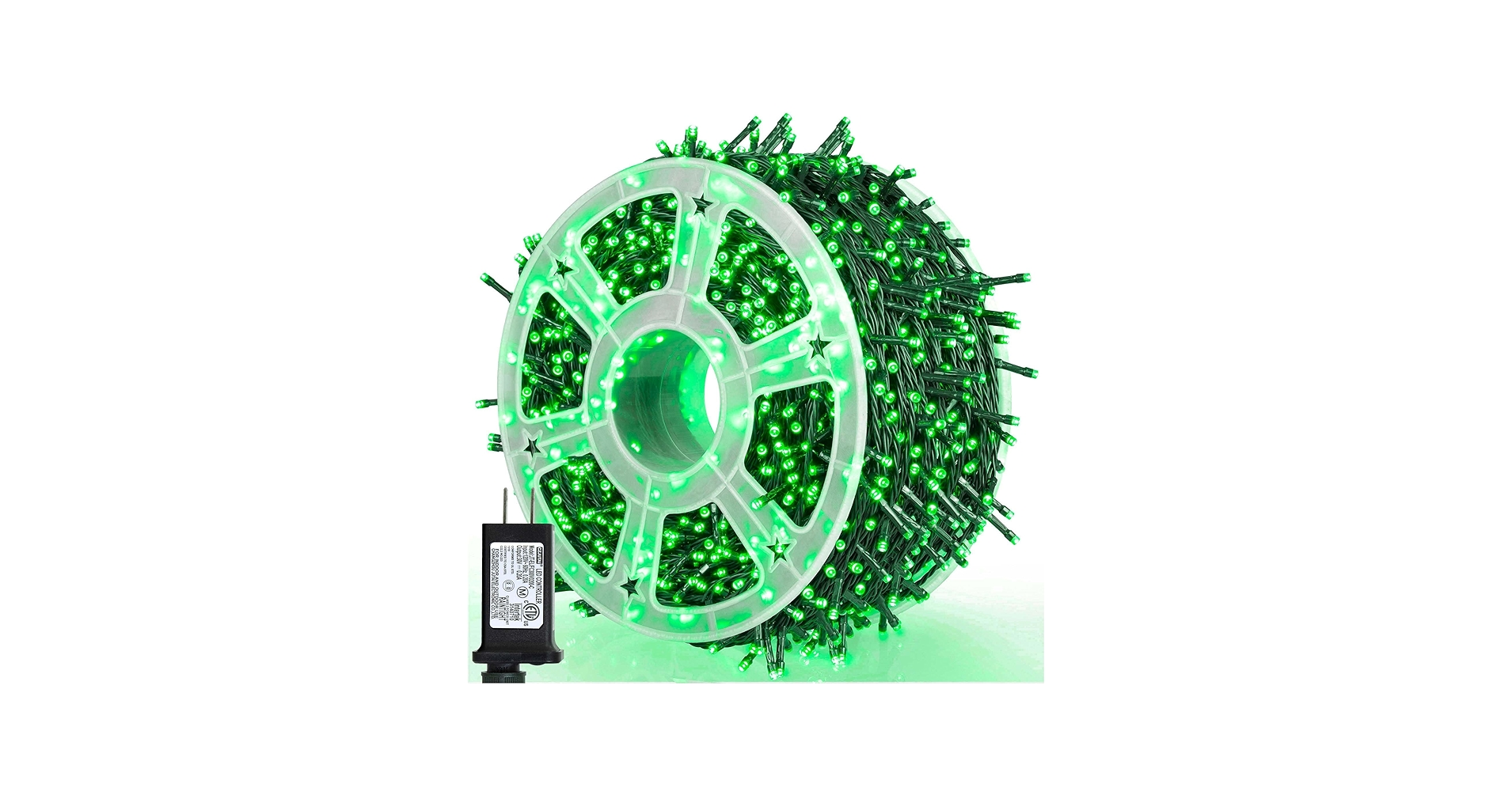 クリスマス用,正月用LEDロングネットライト H約10.16m,ライトGreen