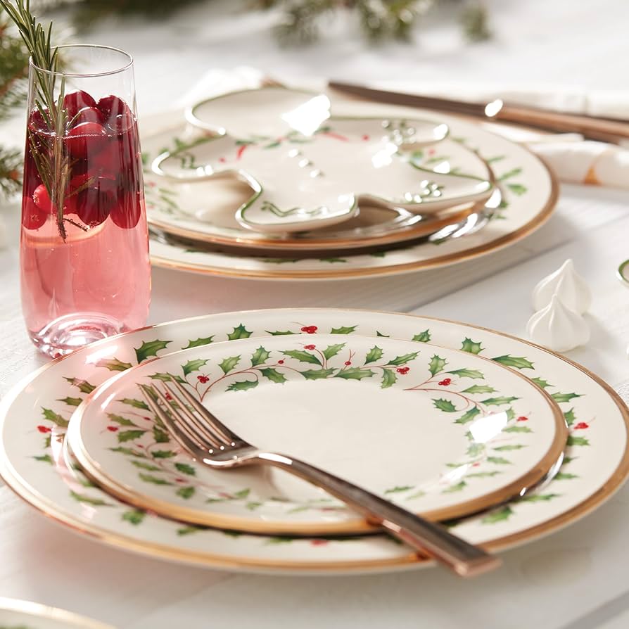 Amazon.com | Lenox 146590600 Holiday 5-Piece Place Setting